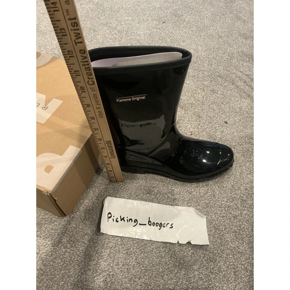 Planone Mid Calf Rain Boots for Women Waterproof Garden Shoes Anti-Slipping SZ 7